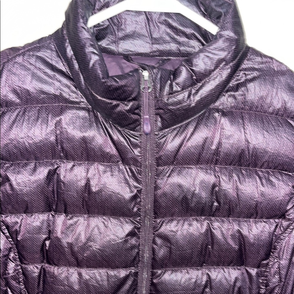 Women's Purple Puffer Vest, Size Large
